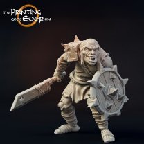 Orc warrior with shield Figure (Unpainted)