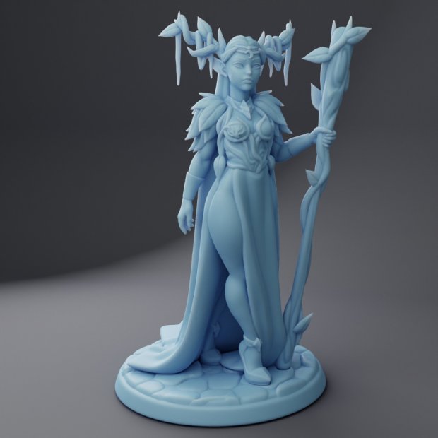 Elf Druid Figure (Unpainted)