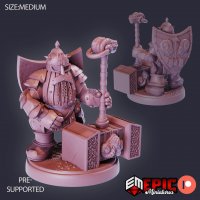Bran Ramhorn Figure (Unpainted)