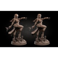 Priestess with rosary Figure (Unpainted)