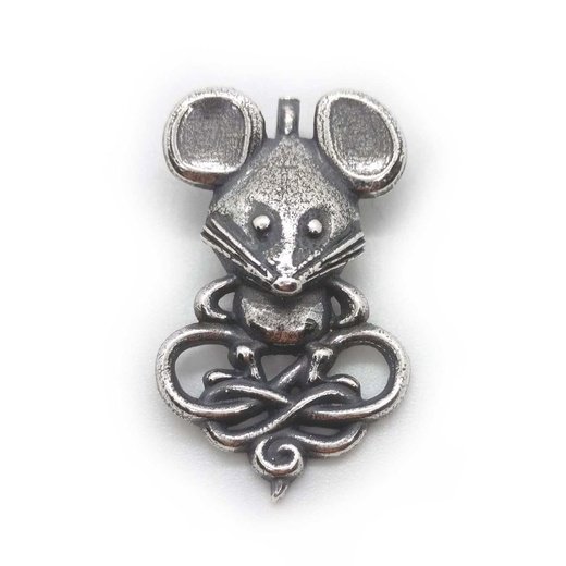 Handmade Mouse Pendant Necklace