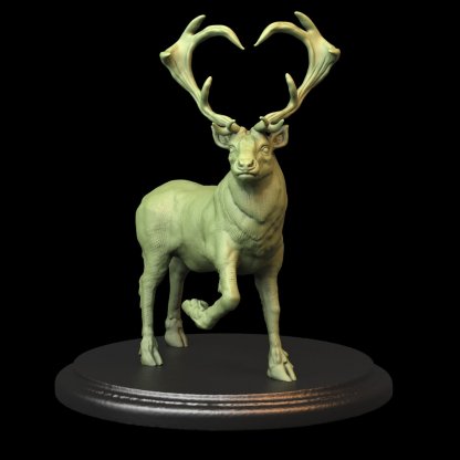 Valentines Stag Figure (Unpainted)