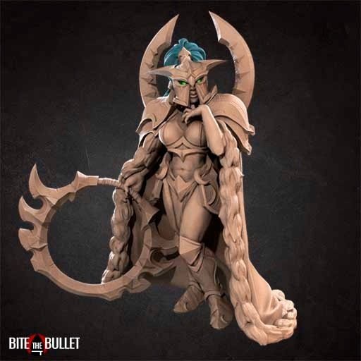 Maev Shadowsong in helmet Figure (Unpainted)