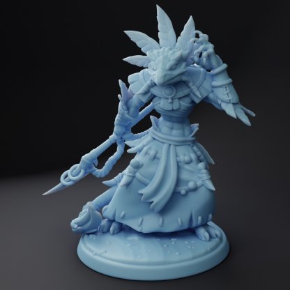 Lizard Shaman Figure (Unpainted)