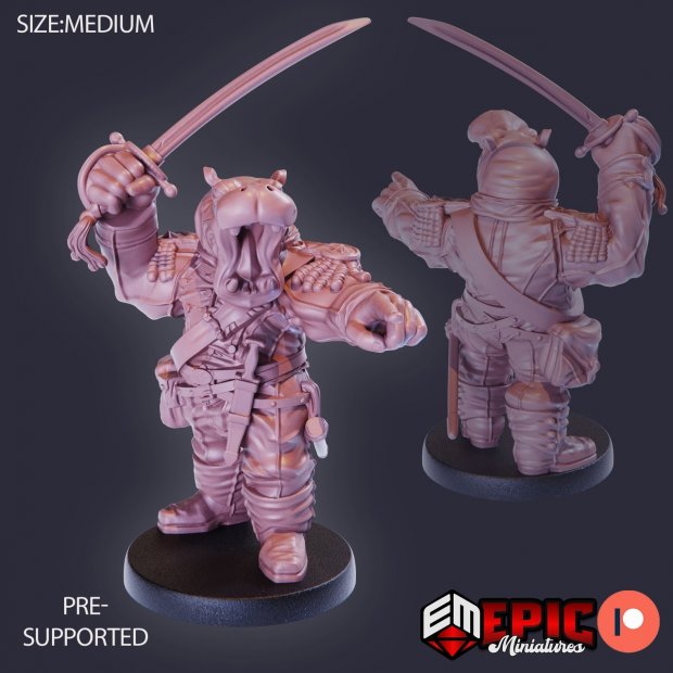 Giff with saber Figure (Unpainted)
