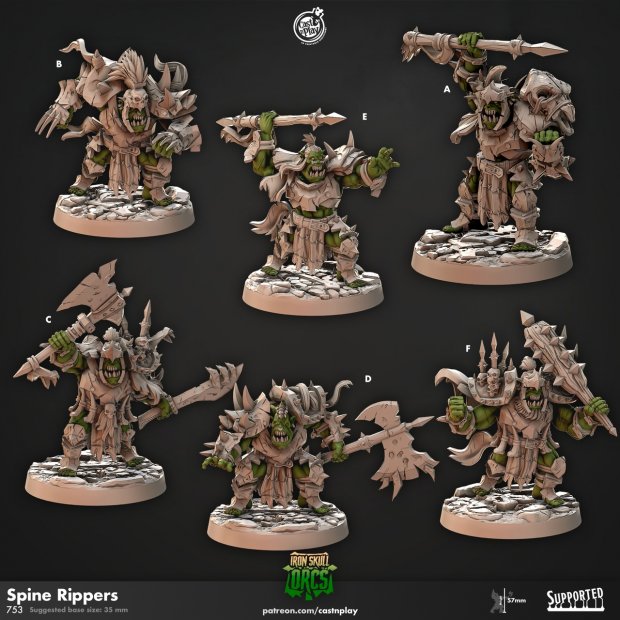 Spine Rippers Figure (Unpainted)
