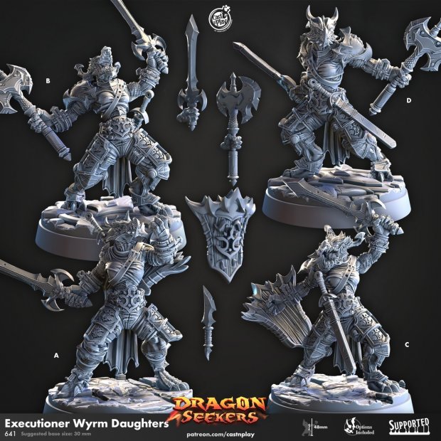 Executioner Wyrm Daughters Figure (Unpainted)