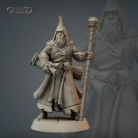 Mage Priest with a Staff Figure 2 (Unpainted)
