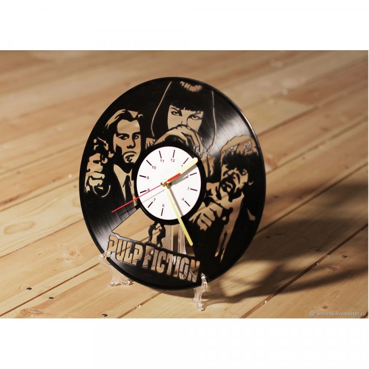 Handmade Pulp Fiction V.3 Vinyl Wall Clock