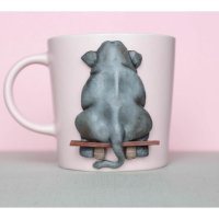 Sad Elephant Mug With Decor