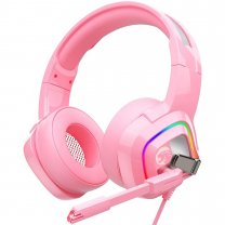 ZIUMIER Z66 (Pink) RGB USB Gaming Headset