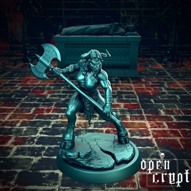 Minotaur with an ax Figure (Unpainted)