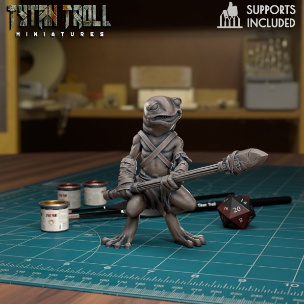 Disappointed Grung Figure (Unpainted)