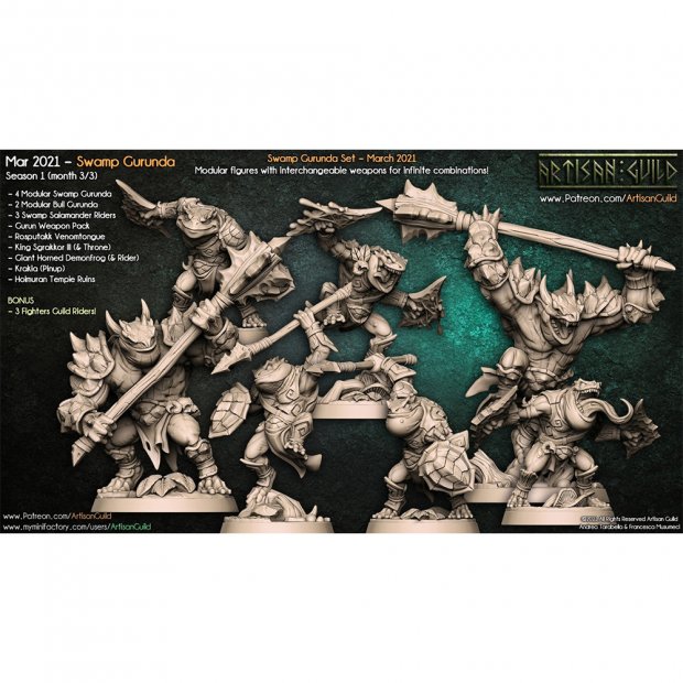 Swamp Gurunda Set Figure (Unpainted)