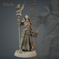 Paladin Priest with a Warhammer Figure (Unpainted)