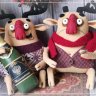 Christmas Deers Set Of 2 Plush Toys