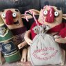 Christmas Deers Set Of 2 Plush Toys