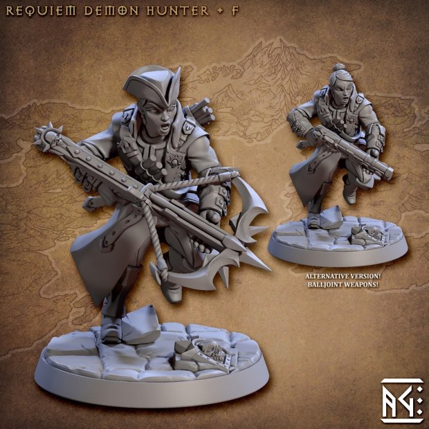 Requiem Demon Hunter Figure (Unpainted)