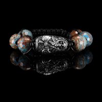 Death With AK-47 (Chrysocolla) V.2 Bracelet