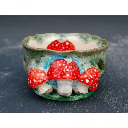 Fly Agaric Bowl With Decor