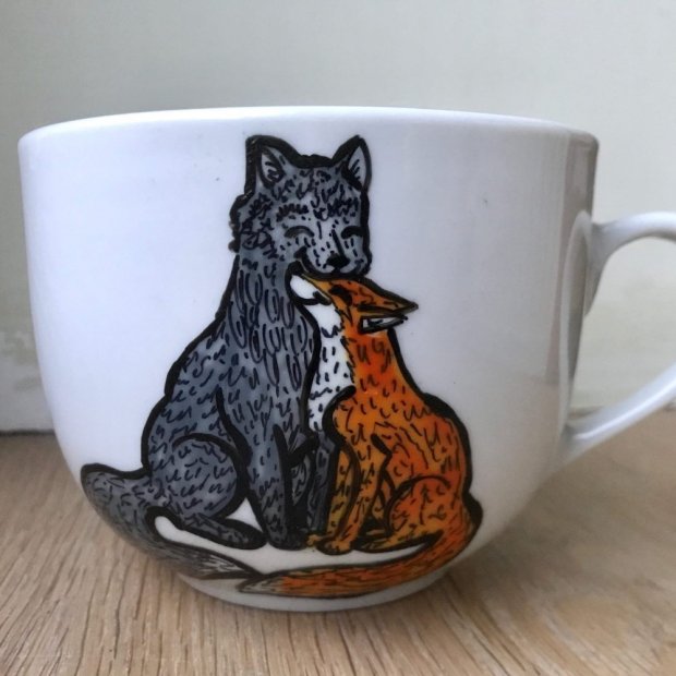 Wolf and Fox Mug