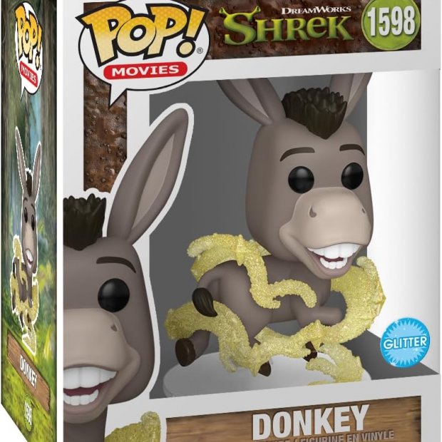 Funko Pop: Shrek - Donkey Glitter Figure