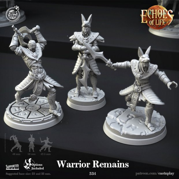 The rebel warriors of the pharaoh Figure (Unpainted)