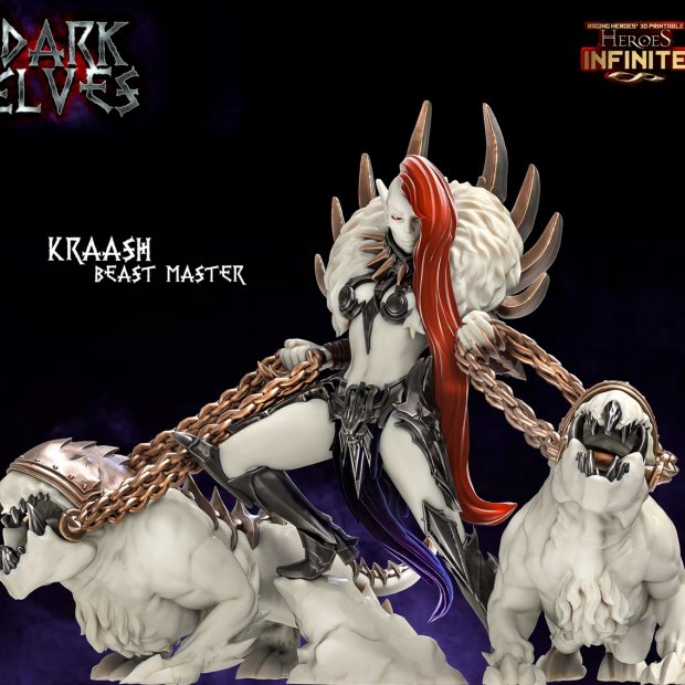 Kraash Beast Master Figure (Unpainted)
