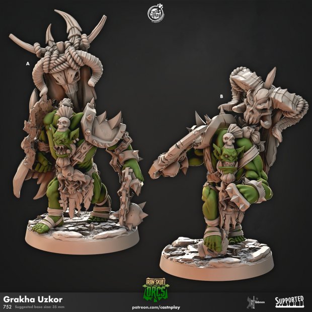 Grakha Uzkor Figure (Unpainted)