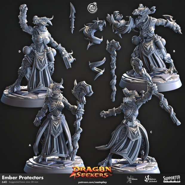 Ember Protectors Figure (Unpainted)