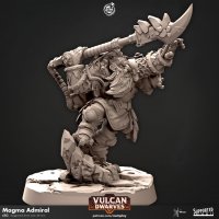 Magma Admiral Figure (Unpainted)