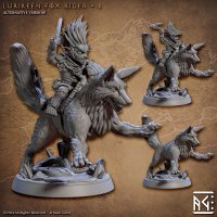 Lurikeen Fox Rider 03 Figure (Unpainted)