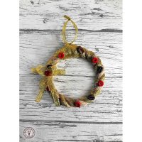 Golden Circle Christmas Tree Decoration