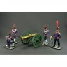 Artillery Crew With Cannon 1812 Set Of 5 Figures