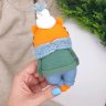 Tiger With Snowman On Sweater Plush Toy