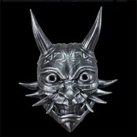 Silver Oni Cosplay Mask