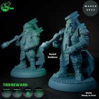Dwarf Soldiers Figure (Unpainted)