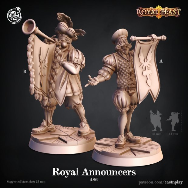 Royal Troubadour Figure (Unpainted)