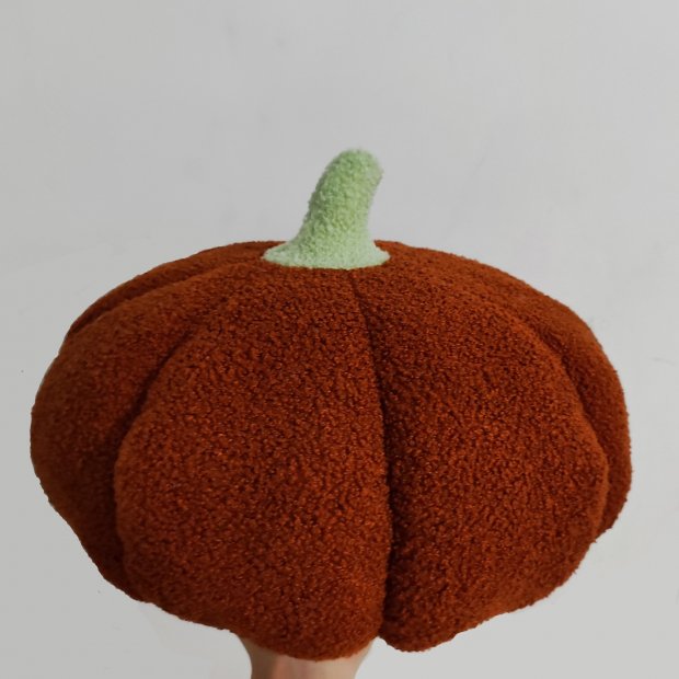Pumpkin Plush Pillow (Brown)