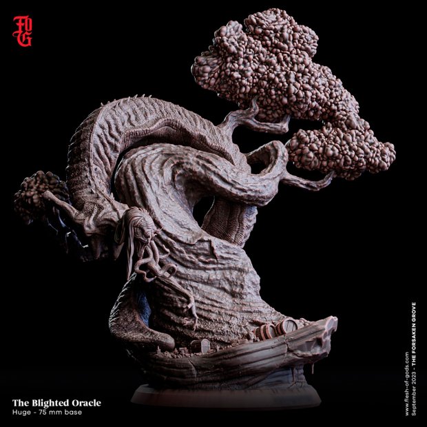 Oracle of Poison, monstrous serpent Figure (Unpainted)