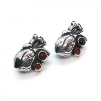 Handmade Living Heart Earrings