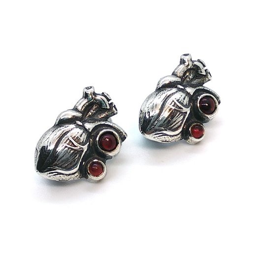 Handmade Living Heart Earrings
