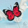 Red Butterfly Brooch - Needle
