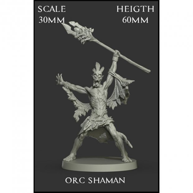 Orc Shaman Figure (Unpainted)