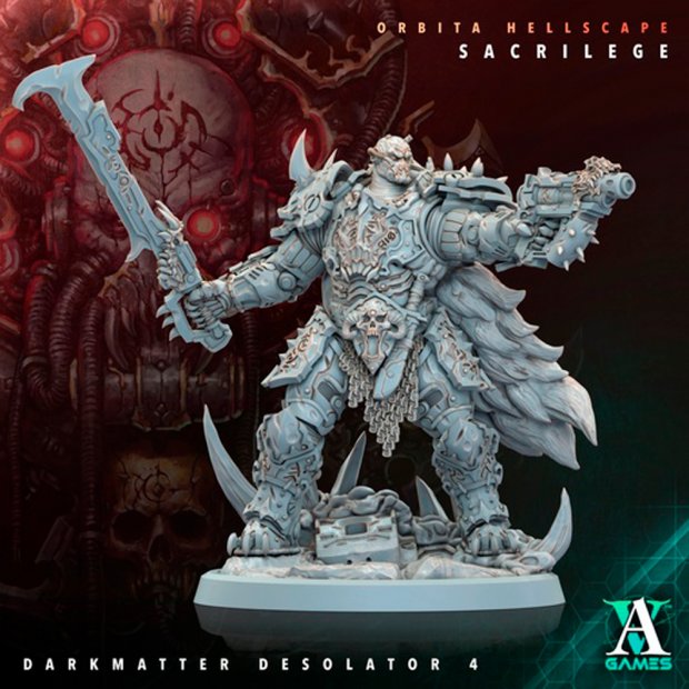 The Devil's Shooter is a Dark Matter Devastator Figure (Unpainted)