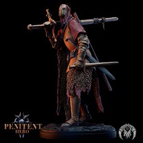 The Wandering Knight Is a Penitent Hero Figure (Unpainted)