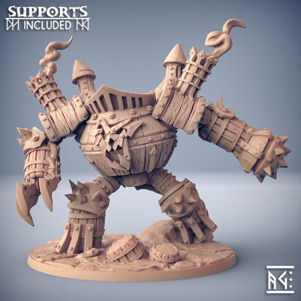 Sparksoot Scrap Golem Figure (Unpainted)