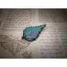 Gradient Birch Leaf Brooch
