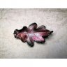 Dark-red Oak Leaf Pendant Necklace