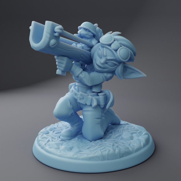 Squirrel launcher Goblin Figure (Unpainted)